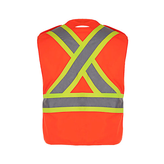 L01170 - Protector - Tricot Hi-Vis 5 Point Tear Away Vest - One Size