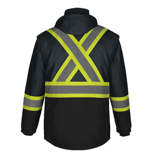 Load image into Gallery viewer, L01275 - Kenworth - 5in1 Hi-Vis Coat w/ Detachable Hood
