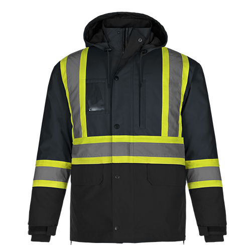 Load image into Gallery viewer, L01275 - Kenworth - 5in1 Hi-Vis Coat w/ Detachable Hood
