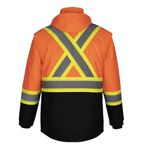 Load image into Gallery viewer, L01275 - Kenworth - 5in1 Hi-Vis Coat w/ Detachable Hood
