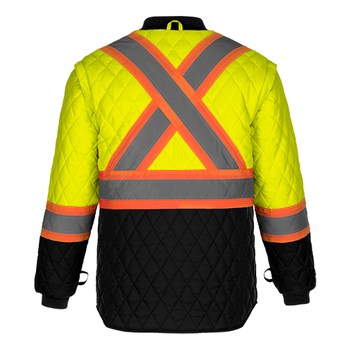 Load image into Gallery viewer, L01275 - Kenworth - 5in1 Hi-Vis Coat w/ Detachable Hood
