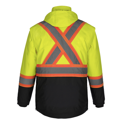 Load image into Gallery viewer, L01275 - Kenworth - 5in1 Hi-Vis Coat w/ Detachable Hood
