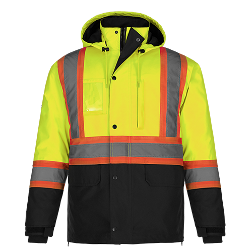 Load image into Gallery viewer, L01275 - Kenworth - 5in1 Hi-Vis Coat w/ Detachable Hood
