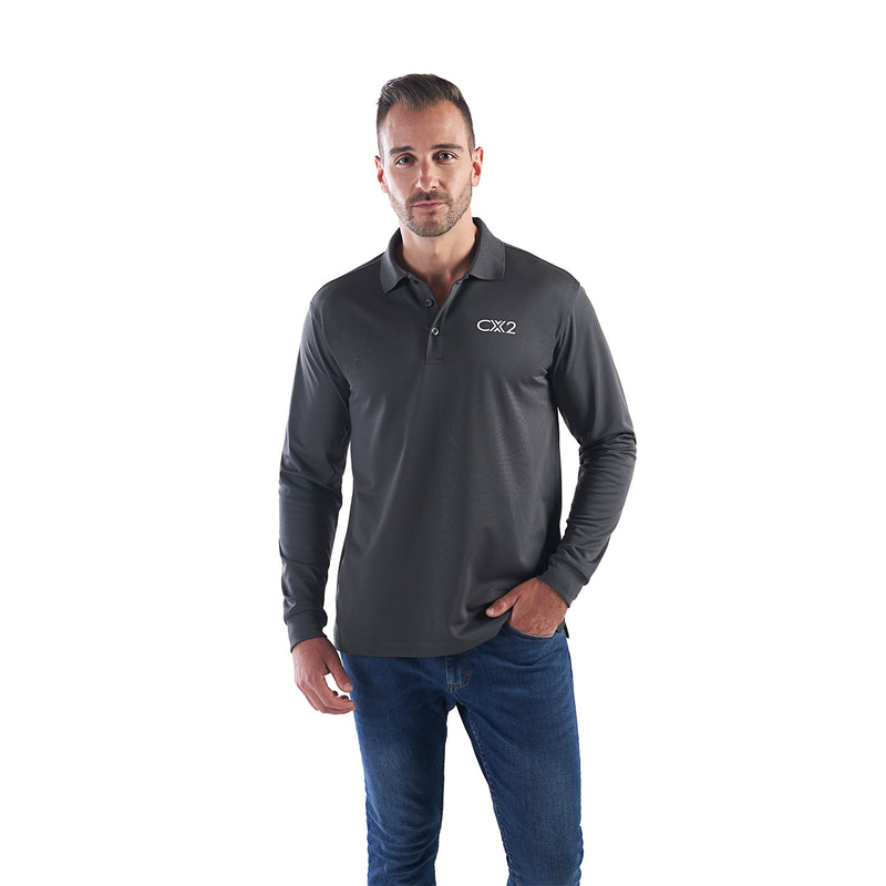 Load image into Gallery viewer, S05737 - Birdie - Men's Long Sleeve Pique Mesh Polo