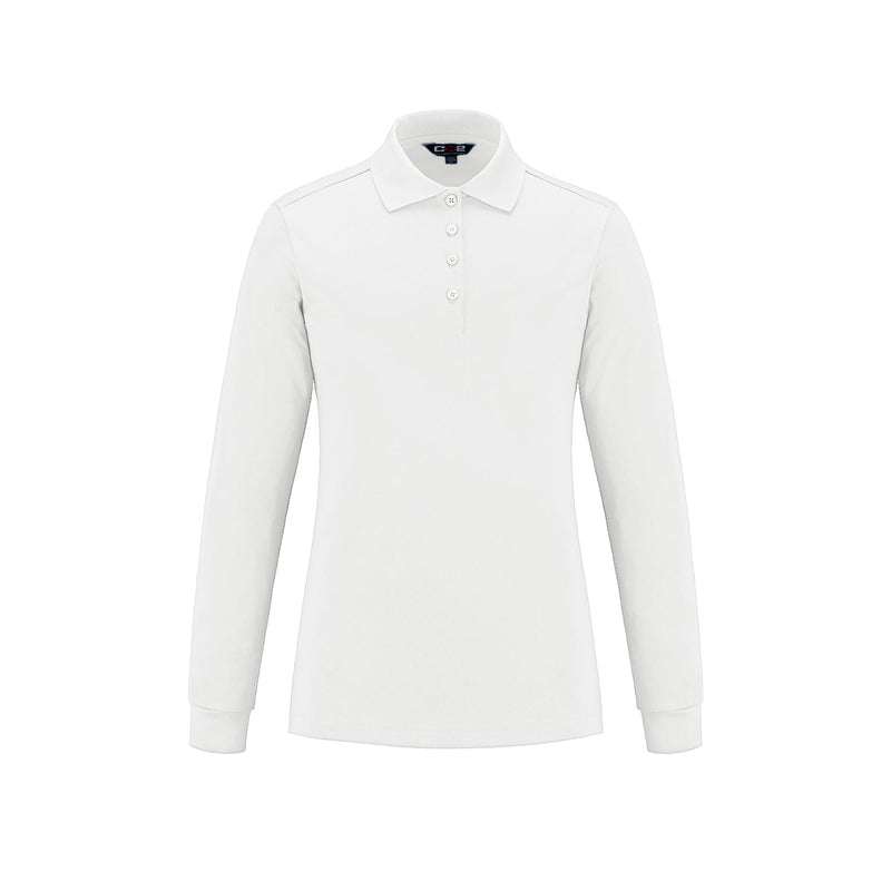 Load image into Gallery viewer, S05738 - Birdie - Ladies Long Sleeve Pique Mesh Polo