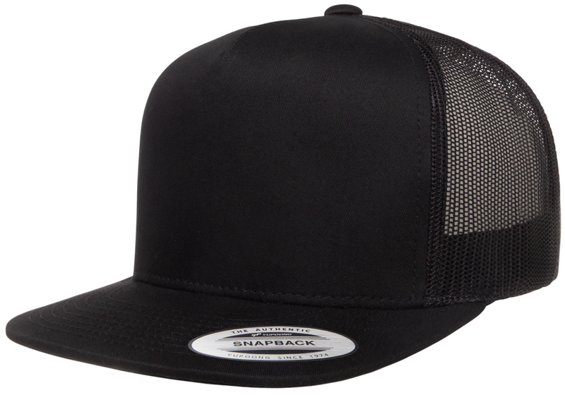 Load image into Gallery viewer, F06006 - YP Classics 5 Panel Flat Peak Snap Back Trucker Cap