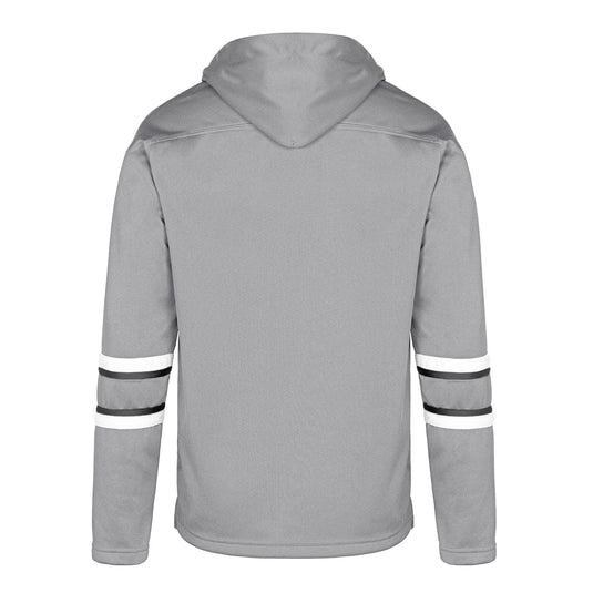 L00617 - Dangle - Adult Pullover Hockey Lace Hooded Sweatshirt