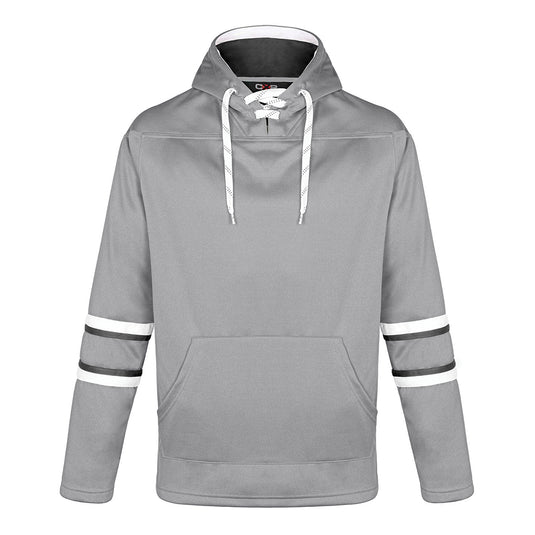L00617 - Dangle - Adult Pullover Hockey Lace Hooded Sweatshirt