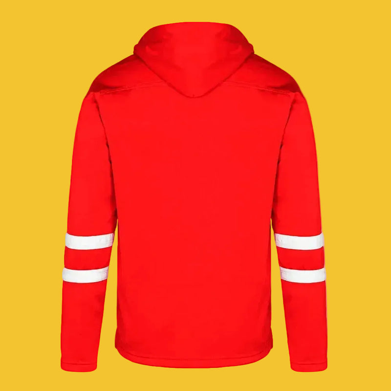 Load image into Gallery viewer, L00617 - Dangle - Adult Pullover Hockey Lace Hooded Sweatshirt