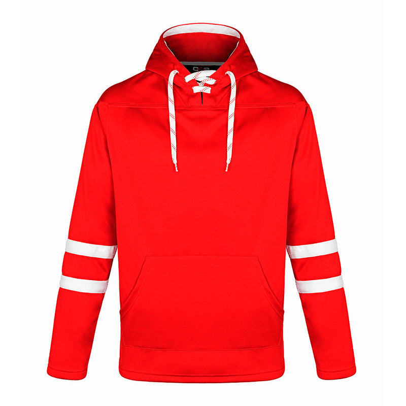 Load image into Gallery viewer, L00617 - Dangle - DISCONTINUED Adult Pullover Hockey Lace Hooded Sweatshirt