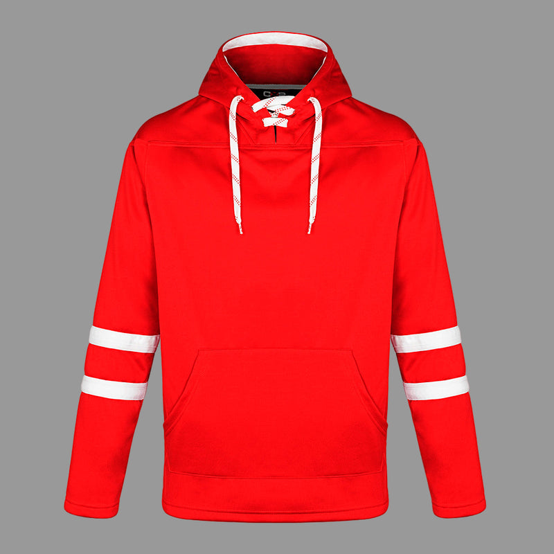 Load image into Gallery viewer, L00617 - Dangle - DISCONTINUED Adult Pullover Hockey Lace Hooded Sweatshirt