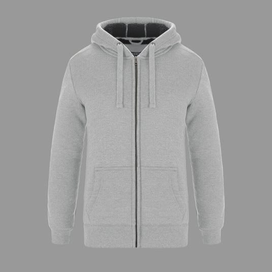 L00786 - Yolo - Chandail à Capuchon et Glissière Pleine Longueur avec Molleton Sherpa pour Femme