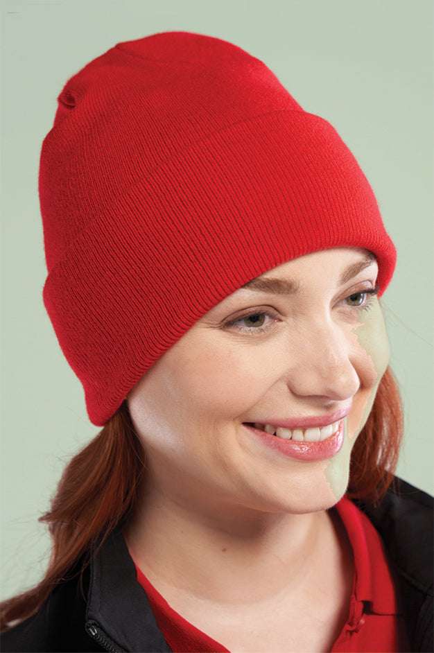 Chargez l'image dans la visionneuse de la galerie, H08000- Polar - Tuque en Tricot à Ourlet Replié