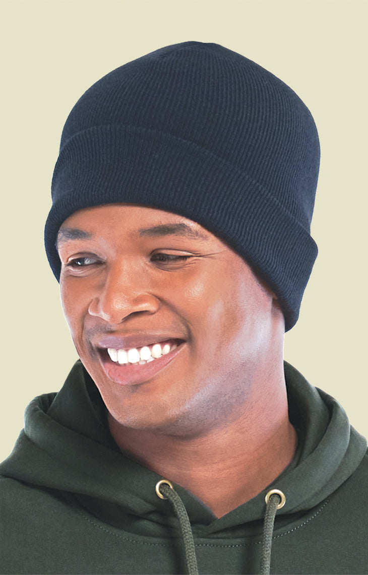 Chargez l'image dans la visionneuse de la galerie, H08000- Polar - Tuque en Tricot à Ourlet Replié