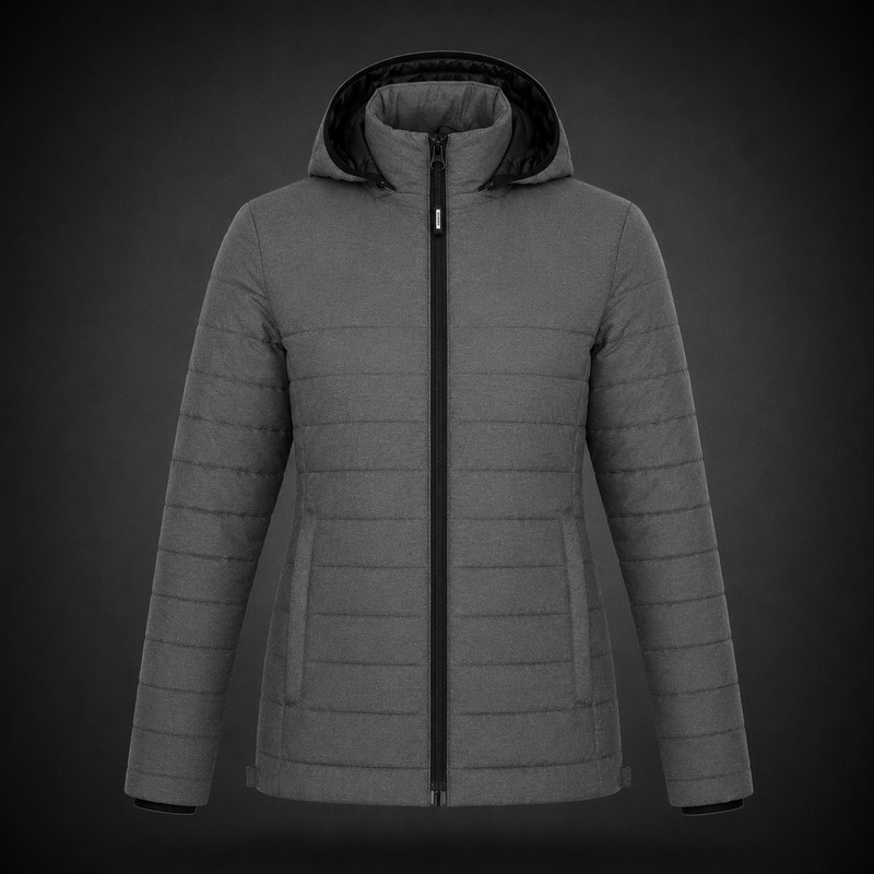Load image into Gallery viewer, L00931 - Yukon - DISCONTINUED - Ladies Puffy Jacket w/ Detachable Hood