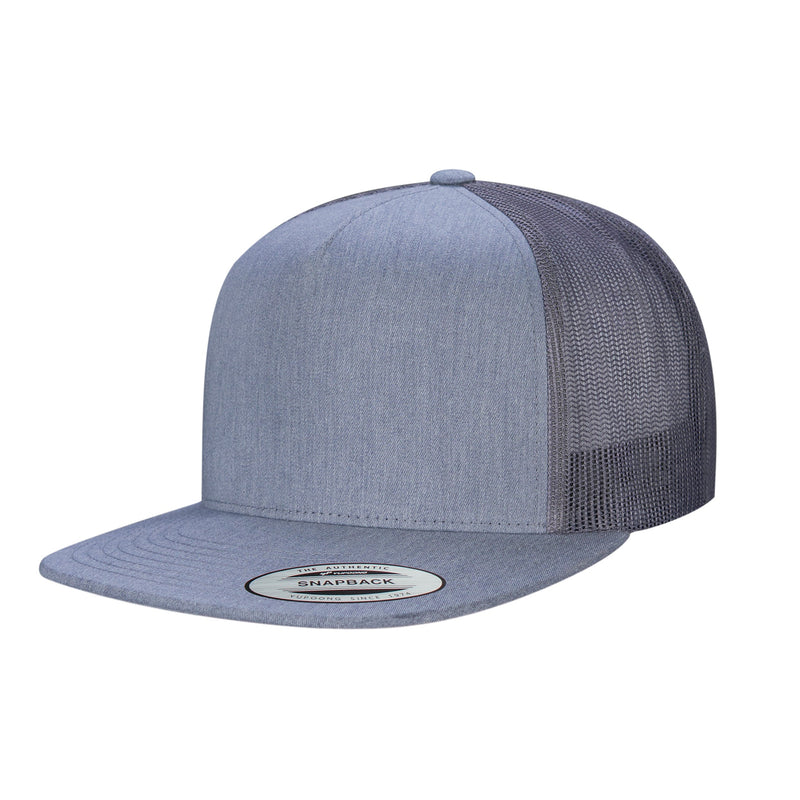 Load image into Gallery viewer, F06006 - YP Classics 5 Panel Flat Peak Snap Back Trucker Cap