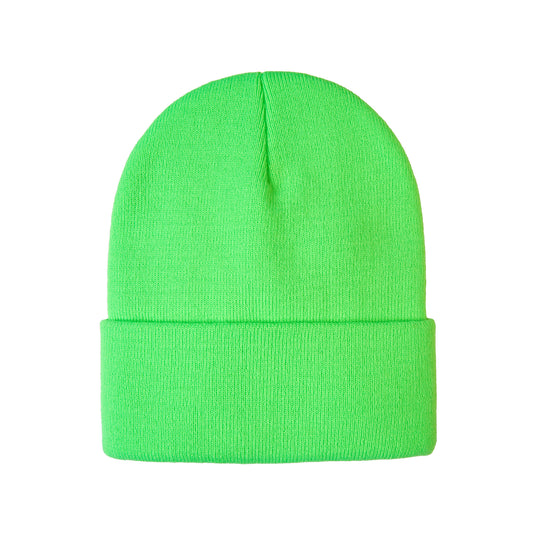 H08002 - Blaze - Tuque en Tricot à Ourlet Replié (COULEURS INTENSE)