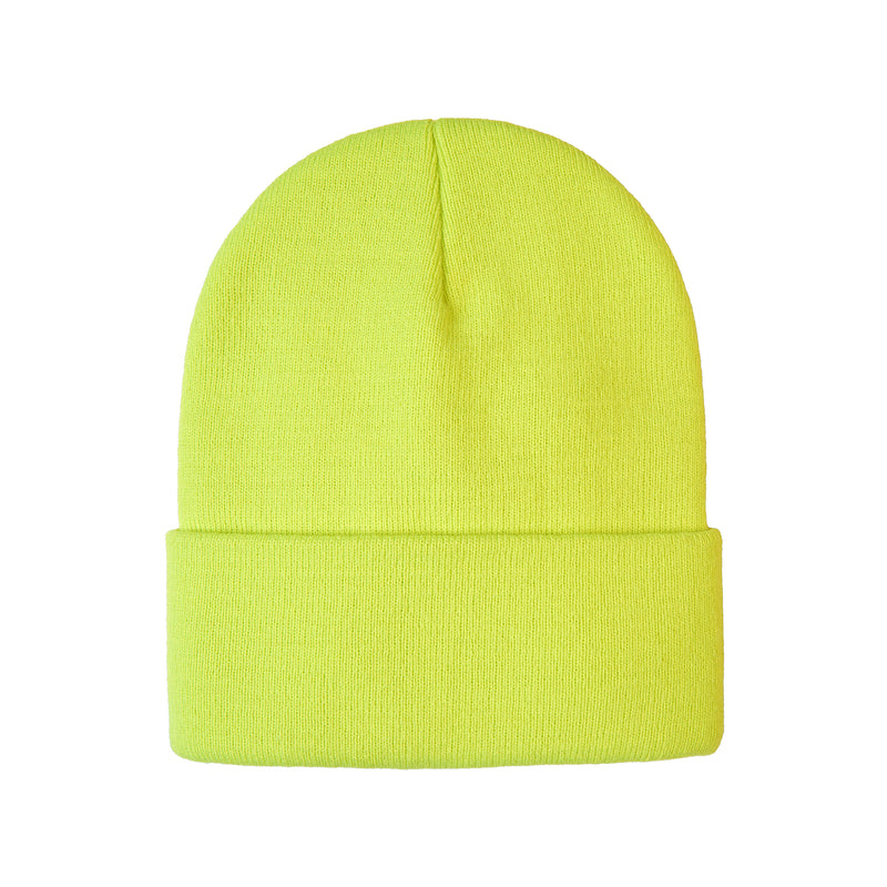 Chargez l'image dans la visionneuse de la galerie, H08002 - Blaze - Tuque en Tricot à Ourlet Replié (COULEURS INTENSE)