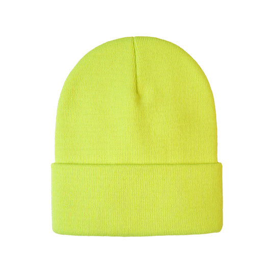 H08002 - Blaze - Tuque en Tricot à Ourlet Replié (COULEURS INTENSE)