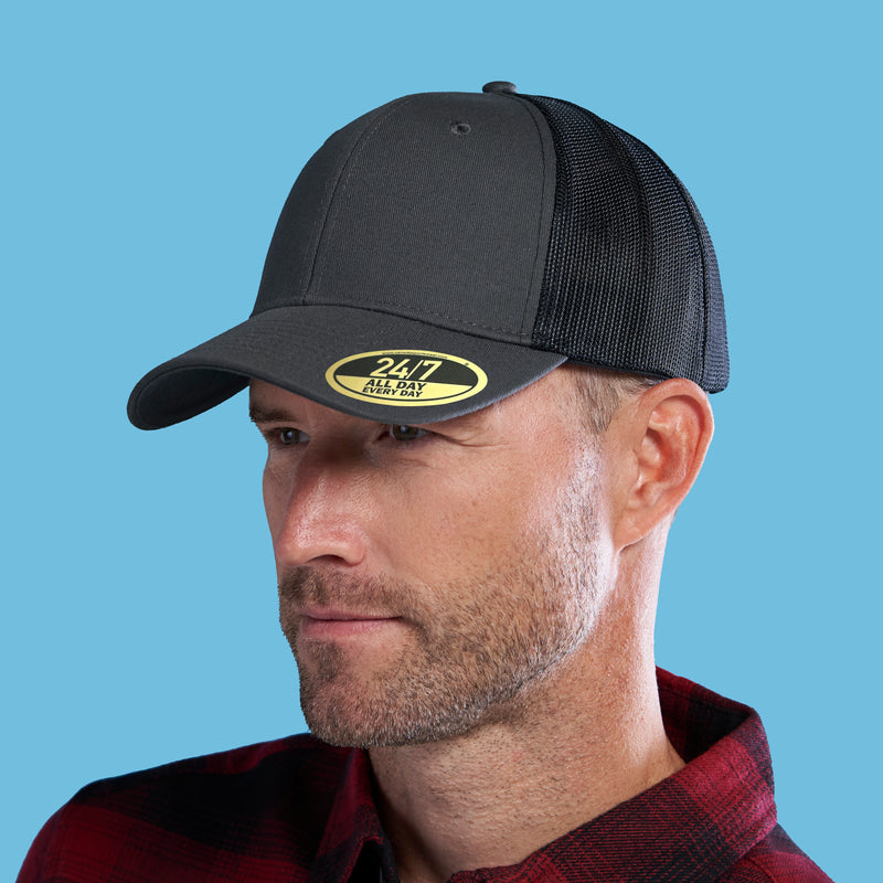 Chargez l'image dans la visionneuse de la galerie, H08205 - Trucker - Casquette de Camionneur 24/7 avec Bride D’Ajustement