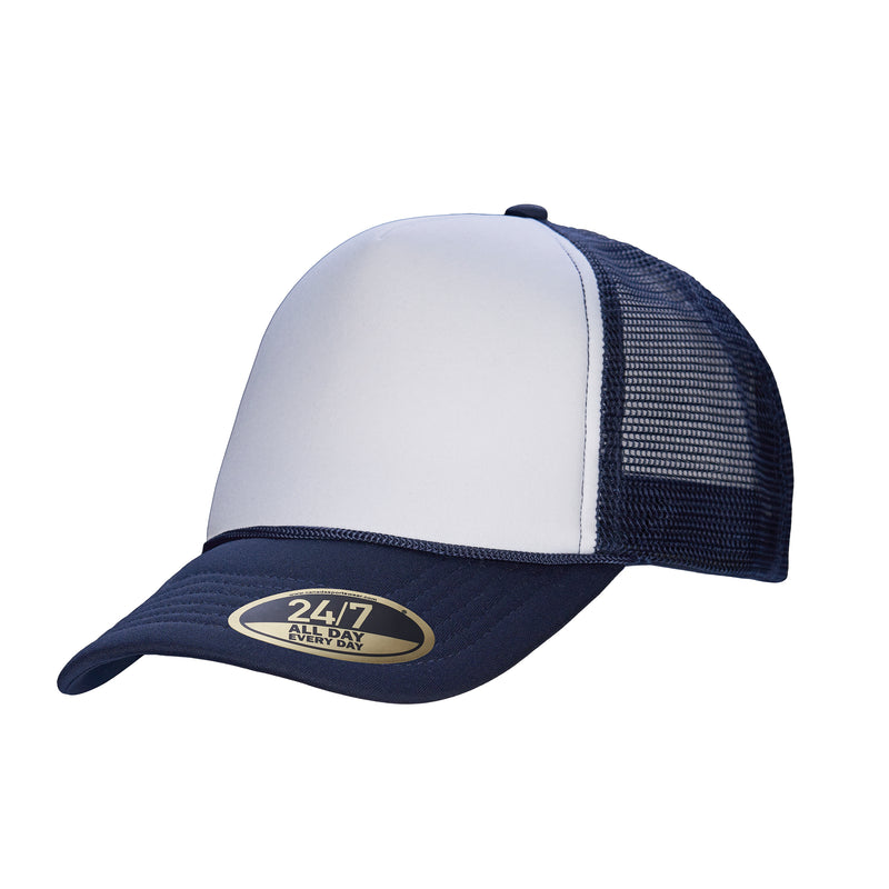 Chargez l'image dans la visionneuse de la galerie, H08210 - Retro - Casquette de Camionneur à 5 Panneaux en Mousse avec Bride D’Ajustement