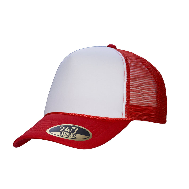 Chargez l'image dans la visionneuse de la galerie, H08210 - Retro - Casquette de Camionneur à 5 Panneaux en Mousse avec Bride D’Ajustement