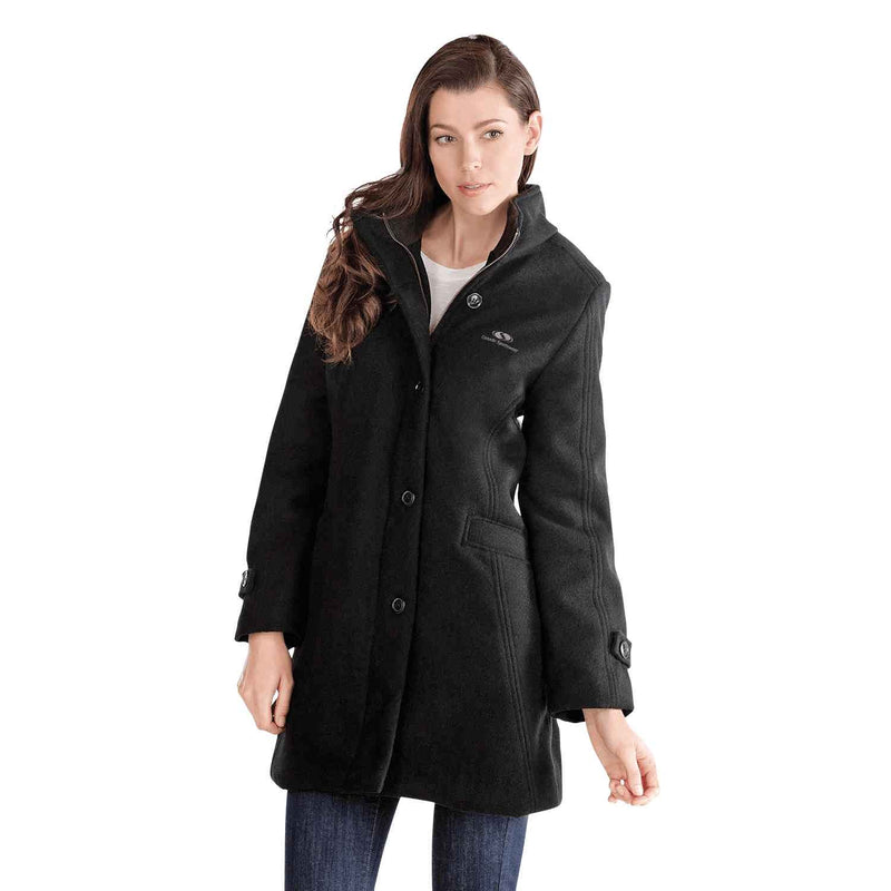 Load image into Gallery viewer, JK436 - Custom Melton coat with quilted insulated lining (ladies')
