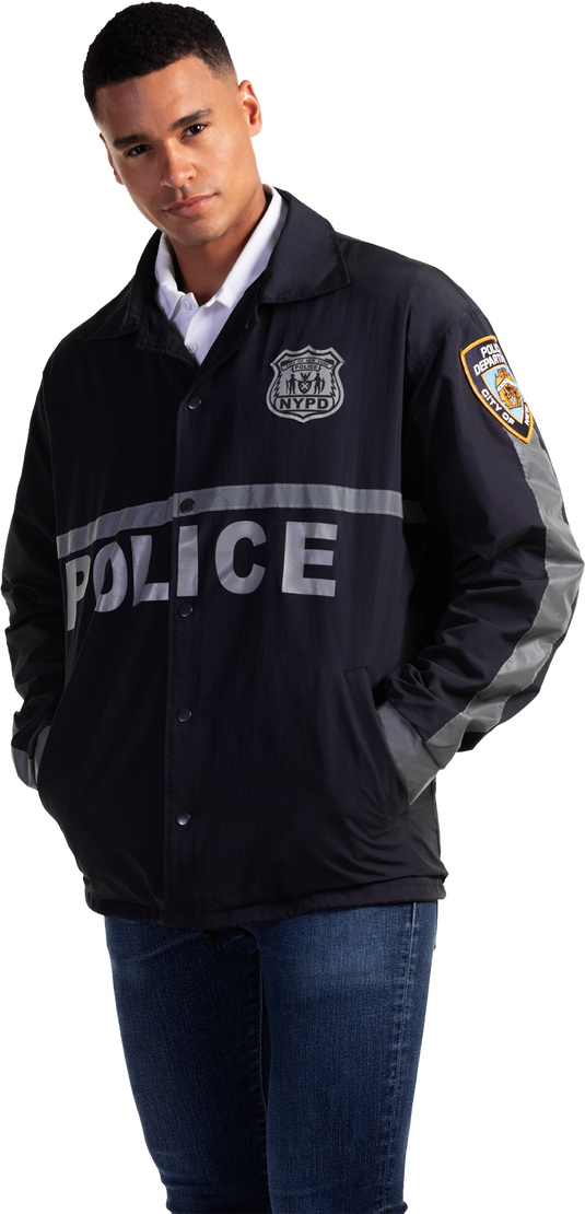 JK664 - Custom Brushed tricot lined raid jacket with reflective tape