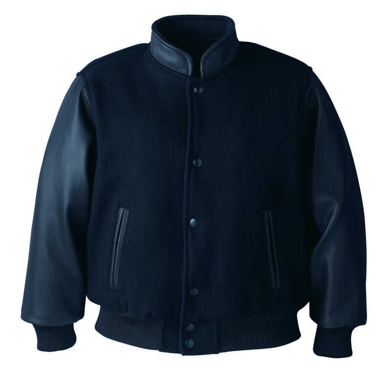 Chargez l'image dans la visionneuse de la galerie, L0214Y - DISCONTINUED - Youth Melton & Leather Jacket