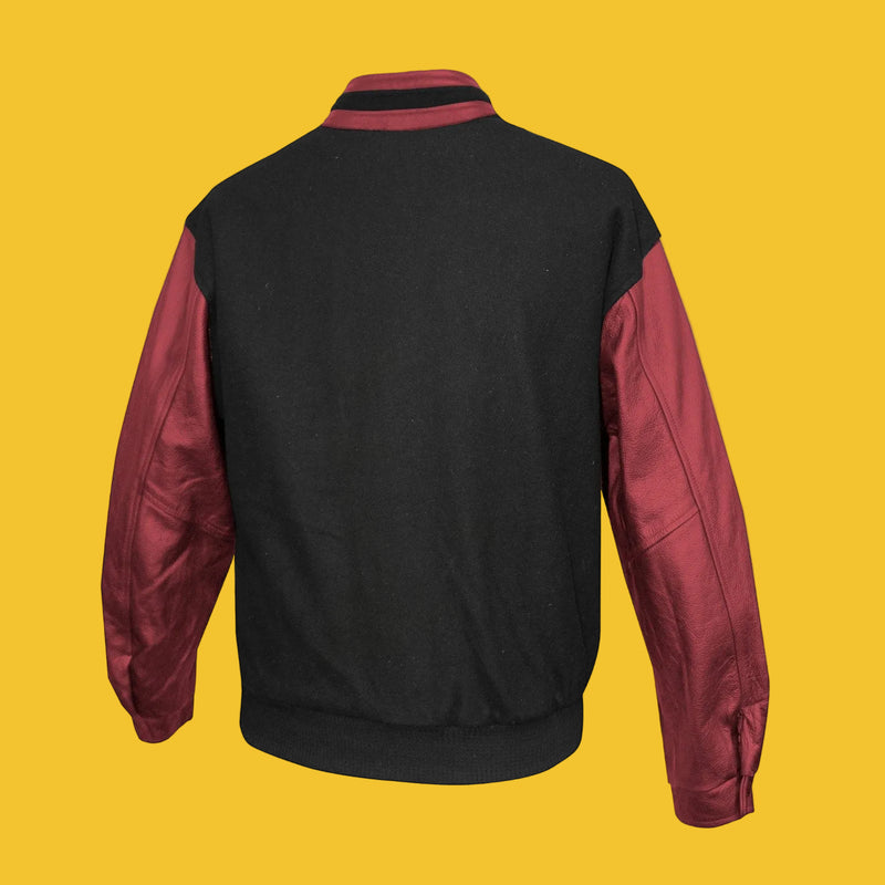 Chargez l'image dans la visionneuse de la galerie, L00327 - Graduate - Manteau Isolé en Melton et Cuir pour Homme