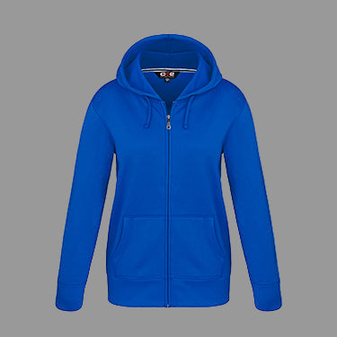 L00668 - Cypress Creek - DISCONTINUED - Ladies Polyester Full-Zip Hooded Sweatshirt