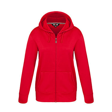Load image into Gallery viewer, L00668 - Cypress Creek - DISCONTINUED - Ladies Polyester Full-Zip Hooded Sweatshirt