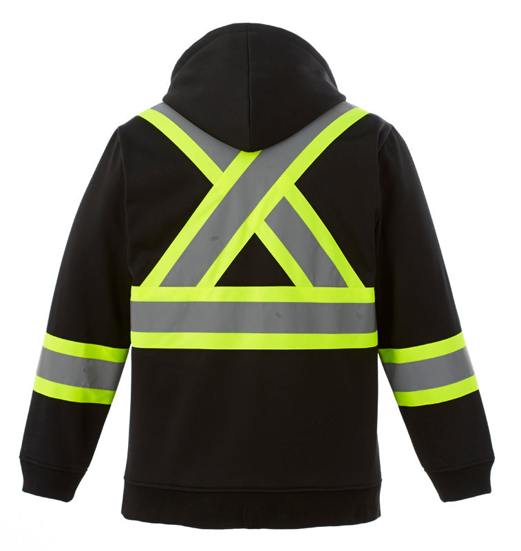 Load image into Gallery viewer, L00682 - Freedom - Hi-Vis Full Zip Hooded Sweatshirt