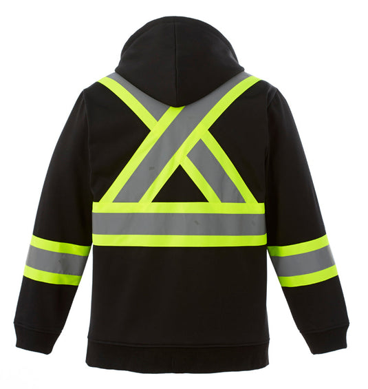 L00682 - Freedom - Hi-Vis Full Zip Hooded Sweatshirt