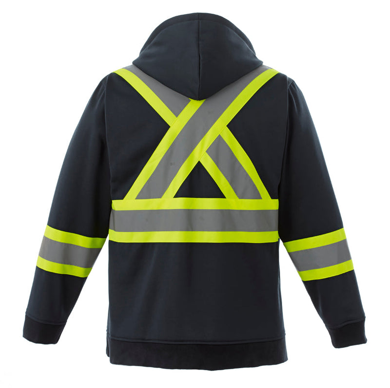 Load image into Gallery viewer, L00682 - Freedom - Hi-Vis Full Zip Hooded Sweatshirt
