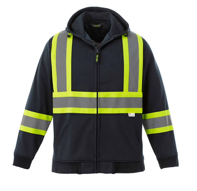 Load image into Gallery viewer, L00682 - Freedom - Hi-Vis Full Zip Hooded Sweatshirt