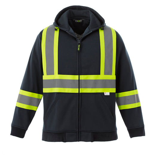 L00682 - Freedom - Hi-Vis Full Zip Hooded Sweatshirt