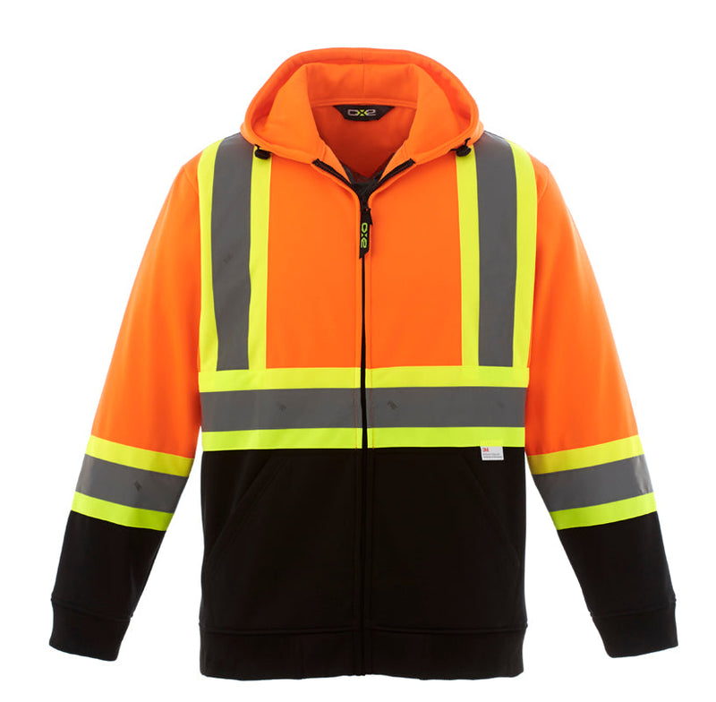 Load image into Gallery viewer, L00682 - Freedom - Hi-Vis Full Zip Hooded Sweatshirt
