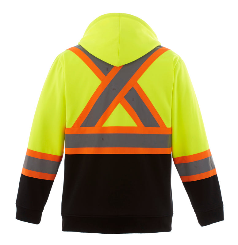 Load image into Gallery viewer, L00682 - Freedom - Hi-Vis Full Zip Hooded Sweatshirt