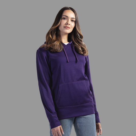 L00688 - Palm Aire - DISCONTINUED Ladies Polyester Pullover Hooded Sweatshirt