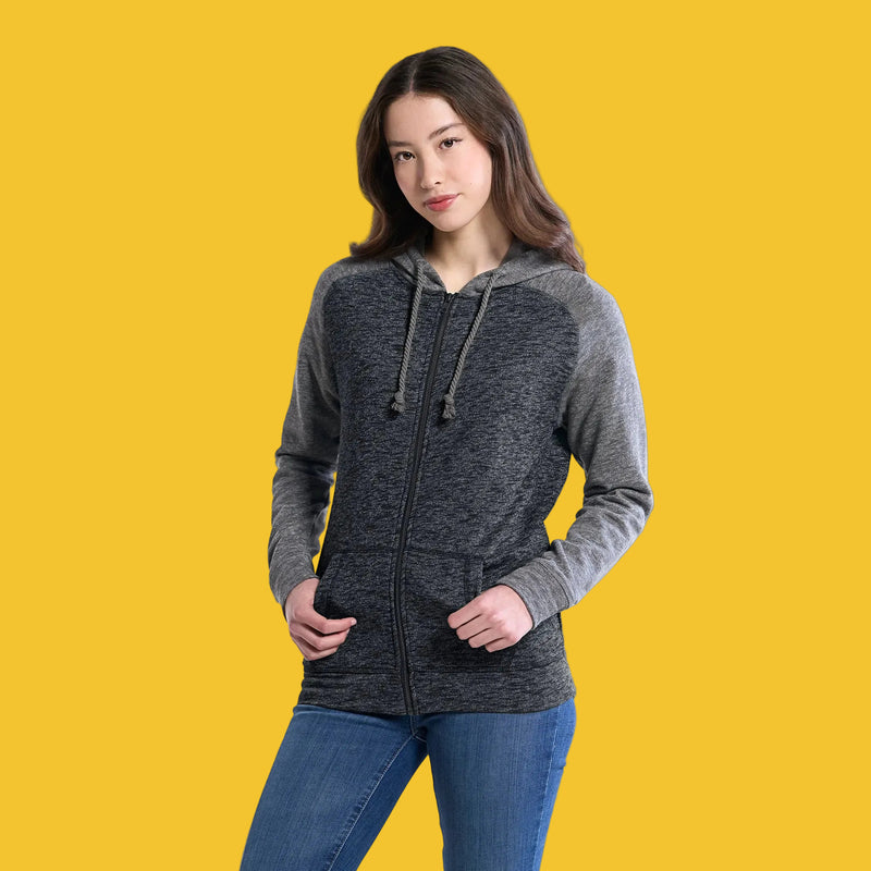 Load image into Gallery viewer, L00756 - Irvine - DISCONTINUED - Ladies Full Zip Hooded Sweatshirt