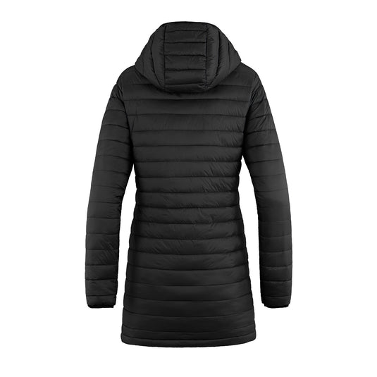 L00903 - Glacier Bay - Manteau Bouffant Long avec Capuchon Amovible pour Femme