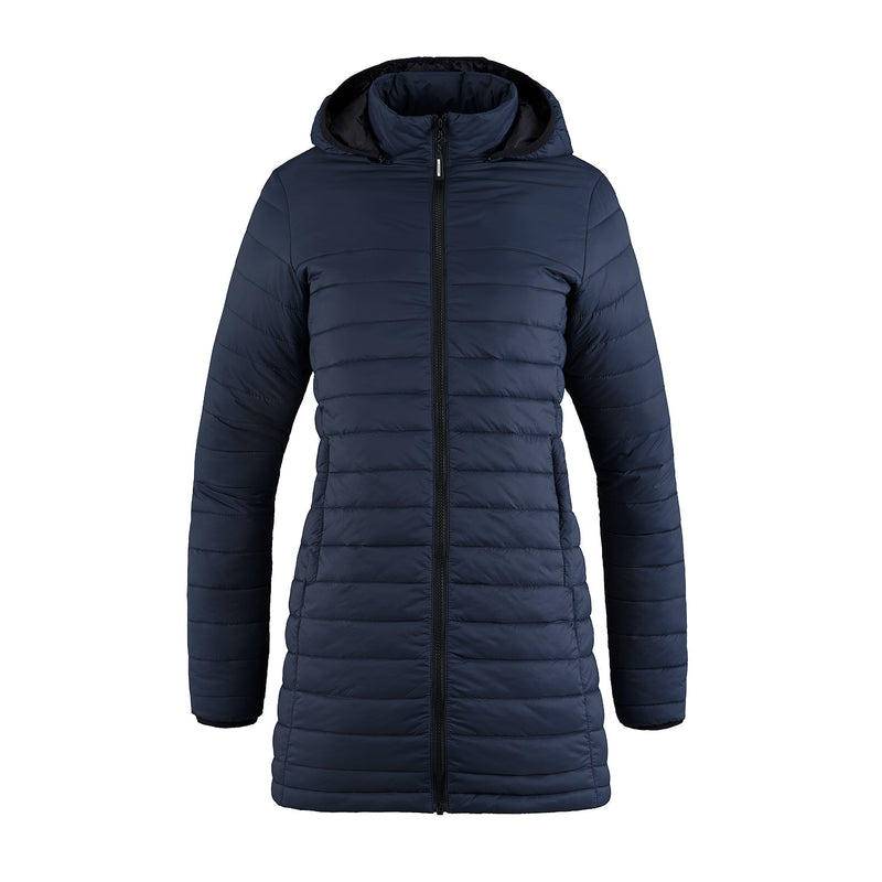 Chargez l'image dans la visionneuse de la galerie, L00903 - Glacier Bay - Manteau Bouffant Long avec Capuchon Amovible pour Femme