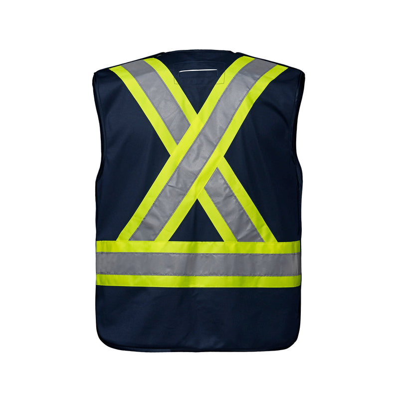 Load image into Gallery viewer, L01145 - Vanguard - Tricot Hi-Vis 5 Point Tear-Away Vest - Dual Sized