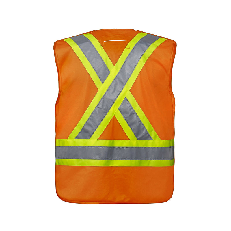 Load image into Gallery viewer, L01145 - Vanguard - Tricot Hi-Vis 5 Point Tear-Away Vest - Dual Sized