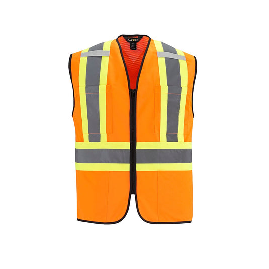 L01150 - Scout - Adult Tricot Hi-Vis Zipper Front Vest