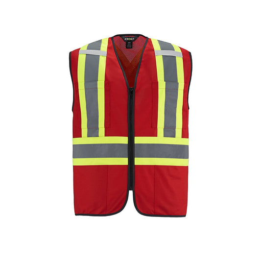 L01150 - Scout - Adult Tricot Hi-Vis Zipper Front Vest