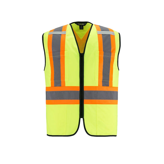 L01150 - Scout - Adult Tricot Hi-Vis Zipper Front Vest