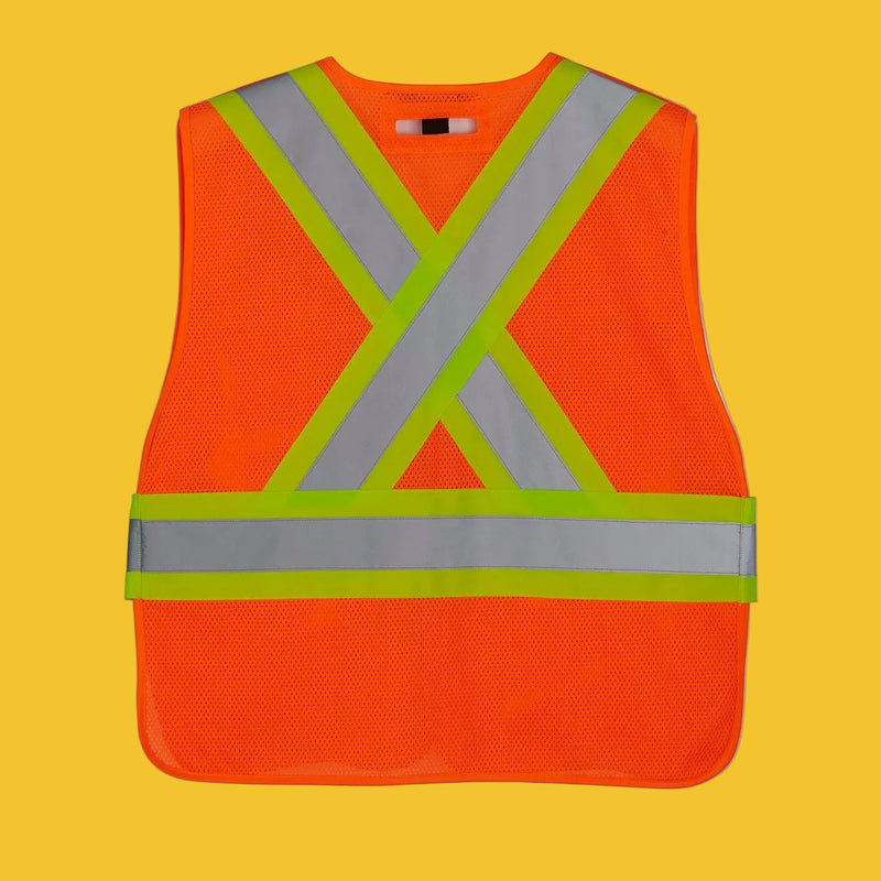 Load image into Gallery viewer, L01180 - Patrol - DISCONTINUED - Mesh Hi-Vis 5 Point Tear Away Vest - One Size