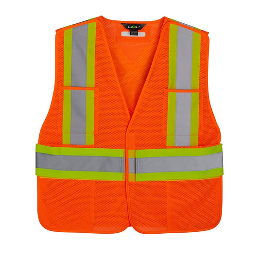 L01180 - Patrol - Mesh Hi-Vis 5 Point Tear Away Vest - One Size